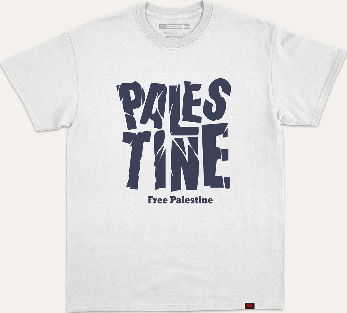 PALESTINE CRACKED FREE V1 - white
